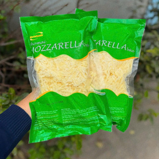 Phô Mai Bào Sợi Mozzarella Balan kéo sợi làm pizza ( gói 500gr )