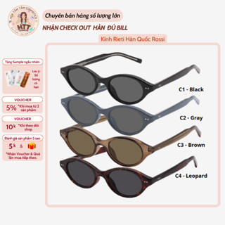 Kính thời trang Unisex Rieti ROSSI Hàn Quốc Nam & Nữ Kính râm đi biển chống tia UV