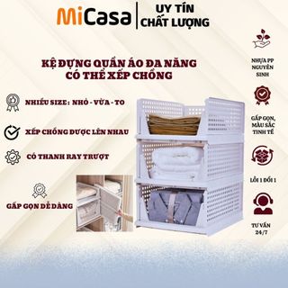  Kệ Xếp Chia Micasa Ngăn Kéo Đựng Quần Áo Giày Dép Đa Năng 