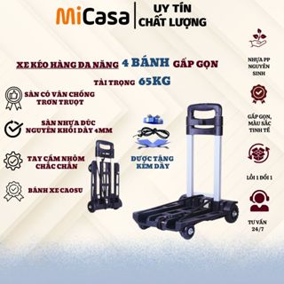  Xe Kéo Hàng Gấp Gọn Tải Trọng 50kg Tiện Lợi Có Dây Kéo 