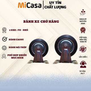   SIÊU BỀN  Bánh Xe Đẩy Cao Su TOSHUDO Bánh xe đẩy hàng Xoay 360° 