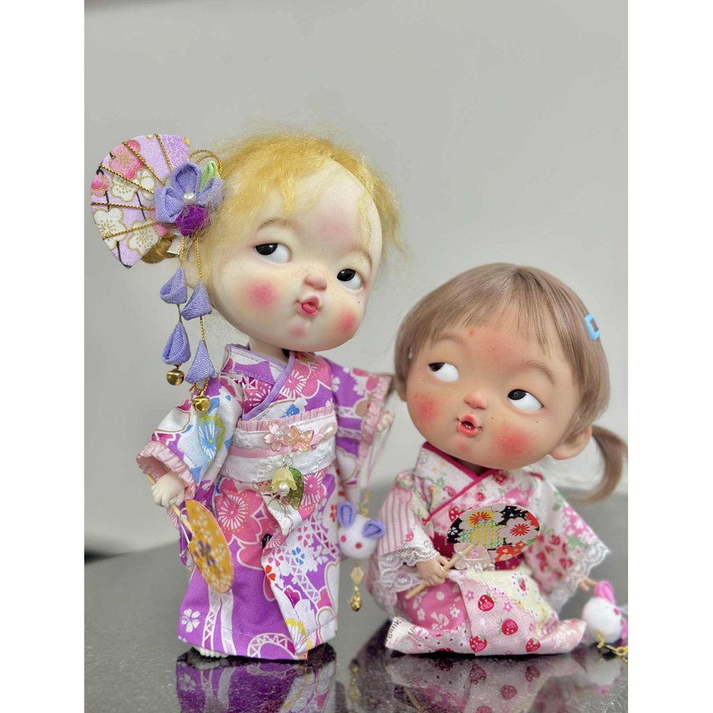 Kimono Yukata Nhật cho búp bê Ob11 ,BJD ,ob24  ,ob22 ,blythe