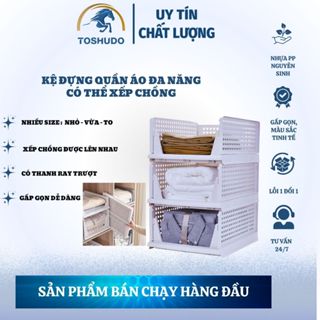 Kệ Xếp Chia Ngăn Kéo, Đựng Quần Áo, Giày Dép Đa Năng Toshudo