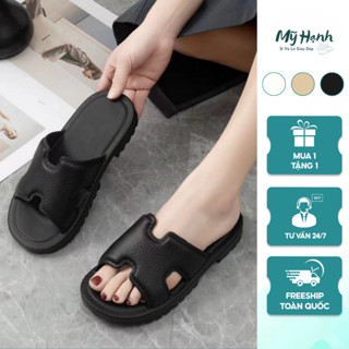  Dép quai ngang nữ chữ Hát chất liệu EVA dép Nam Nữ thời trang chống trơn trượt cao 3cm - Mỹ Hạnh 
