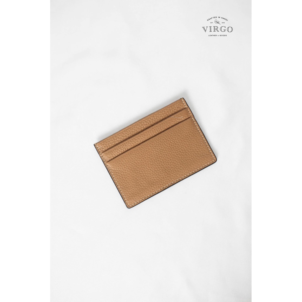 Ví đựng thẻ da thật VIRGO Card Case, Card Holder, da bò thật, ví đựng thẻ ATM, quà tặng, leather cas