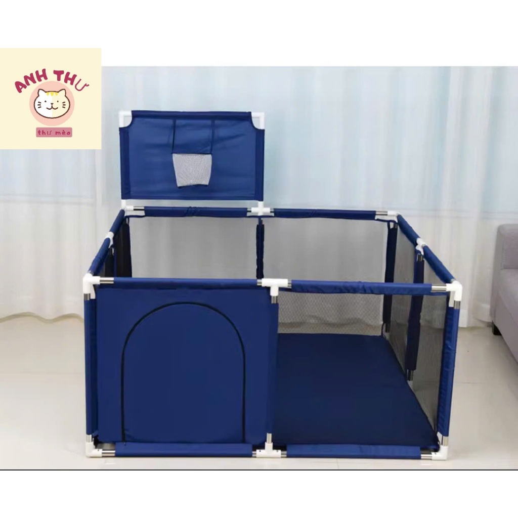   Tặng 10 bóng  quây Vuông khung inox DXRXC 125x125x65cm dành cho trẻ em chơi trong nhà- hàng cao cấp. 