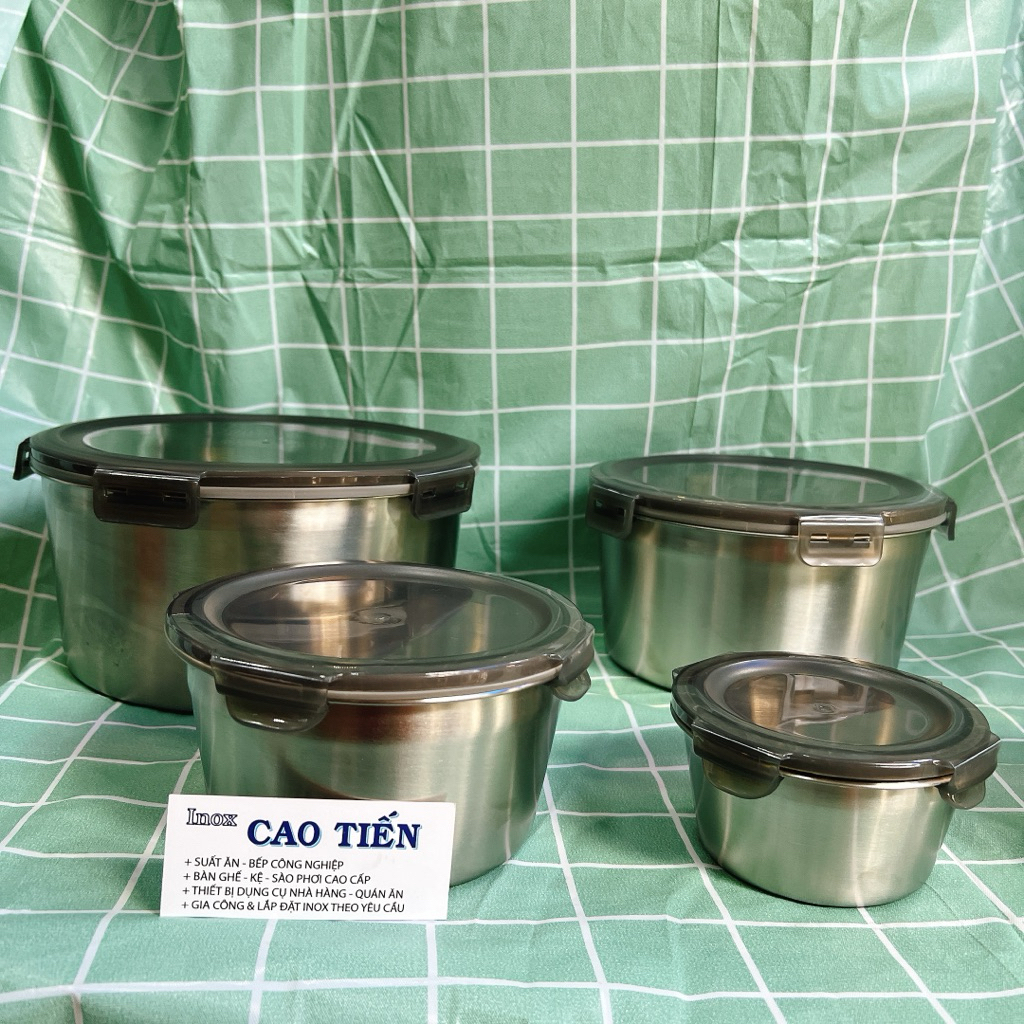 Hộp đựng thực phẩm kín hơi Inox 304 - Hộp đựng thực phẩm Inox 304