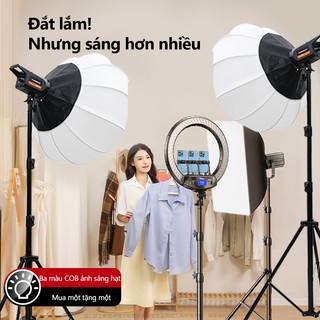  Bộ Đèn Chụp Studio Hình Cầu 65CM,Livestream,Bộ đèn Ngàm Softbox chiếu sáng,Ba nhiệt độ màu 