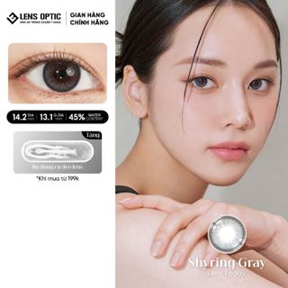 Kính áp tròng LENSGRAPHY màu SHYRING GRAY 1 ngày có độ đàn hồi cao, ít bị rách khi đeo  - Lens Optic HN 1 Chiếc (1 mắt)
