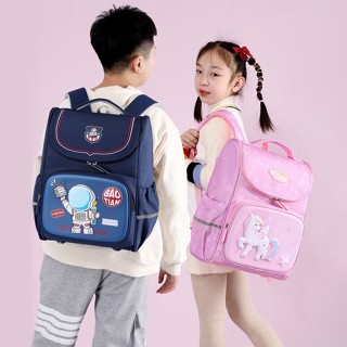 Balo học sinh tiểu học chống gù lưng cho bé trai bé gái đi học cấp 1 vải cao cấp chống nước BF2370