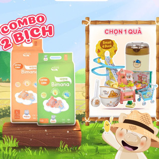  Combo 2 bịch  2 Bịch Tã Bỉm Bimana extra care cao cấp chính hãng đủ size cho bé NB S M L XL XXL 3XL 