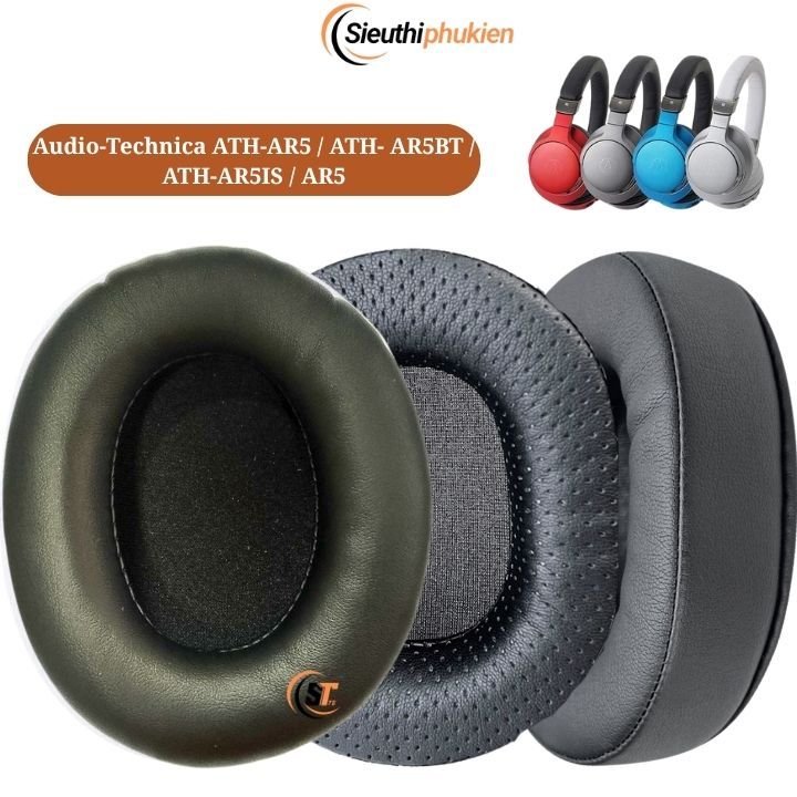 Đệm ốp tai nghe không dây Audio-Technica ATH-AR5 / ATH- AR5BT / ATH-AR5IS / AR5 08010 VẢI/ DA