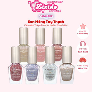  40 Color Sơn Móng Tay Thạch Canmake Tokyo Colorful Nails-Foundation Không Cần Đèn Hơ Hàng Chính Hãng 
