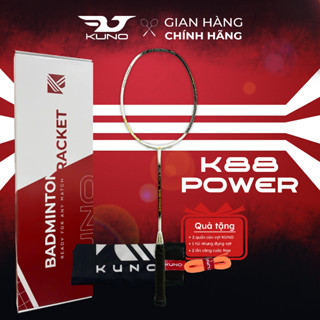  Vợt Cầu Lông KUNO K88 Power Công Thủ Toàn Diện Hướng Công Lối Chơi Tấn Công Nhanh Phản Tạt 4U 82gram ,Căng Sẵn 11kg 