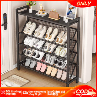  ONLY Kệ Để Giày Giá Bằng Thép Cacbon Dạng Lưới Nghiêng Kệ Giày Đa Năng Kệ Đựng Giày Dép Thời Trang Kiểu Mới 