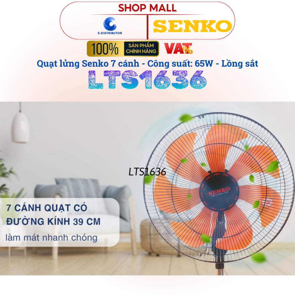 [HỎA TỐC] Quạt lửng thân sắt 7 cánh Senko LTS1636 - LTS1631 (Mã mới) - Hàng chính hãng | BigBuy360 - bigbuy360.vn