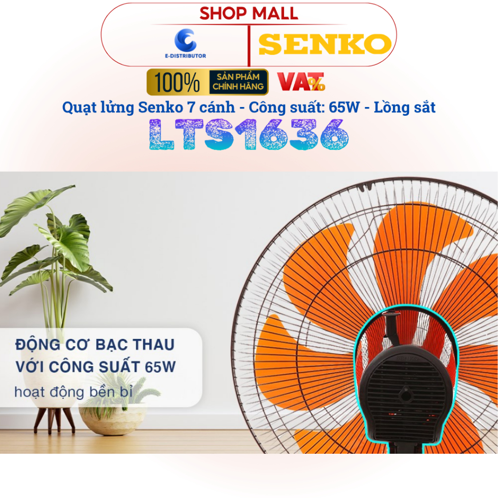 [HỎA TỐC] Quạt lửng thân sắt 7 cánh Senko LTS1636 - LTS1631 (Mã mới) - Hàng chính hãng | BigBuy360 - bigbuy360.vn