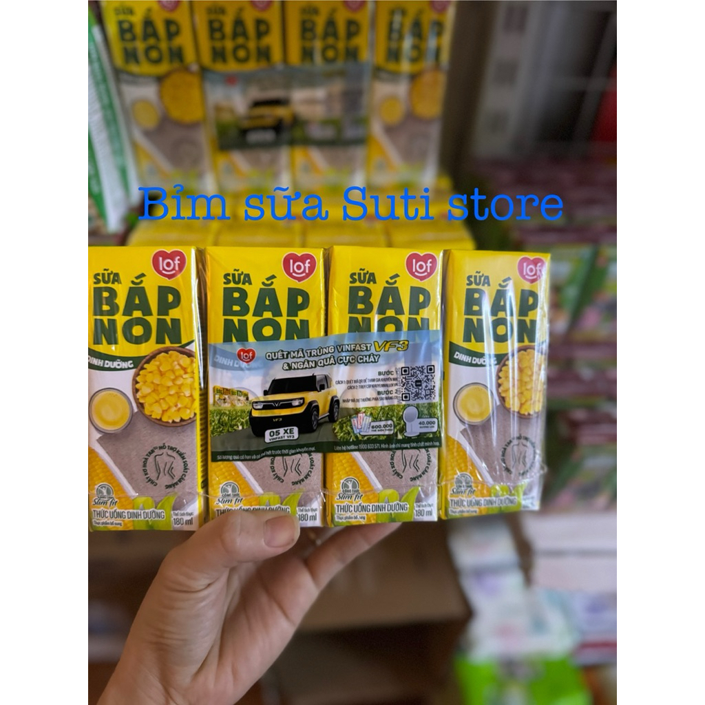 Thùng Sữa Bắp Non Lof - 24 hộp*180ml