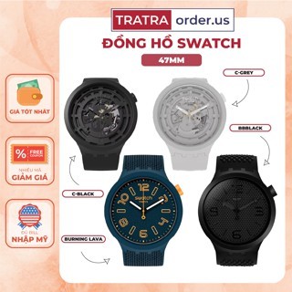 Đồng hồ Nam S.watch 47mm - Dòng BIG BOLD: C-BLACK, C-GREY, BURNING LAVA, BBBLACK
