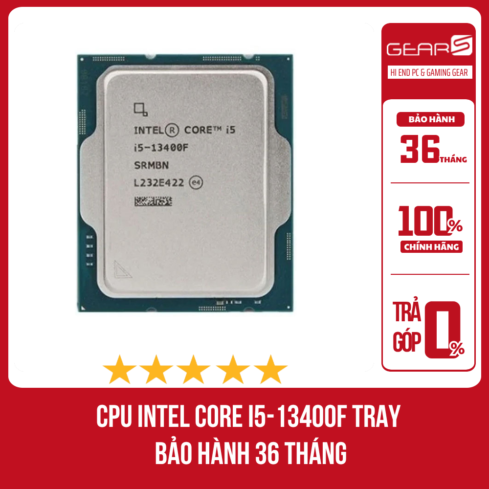 [FULL VAT]CPU Intel Core i5-13400F - Bảo hành 36 Tháng