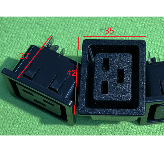 Ổ cắm AC 250V 16A IEC 320 C19, dùng sản xuất ổ cắm C19