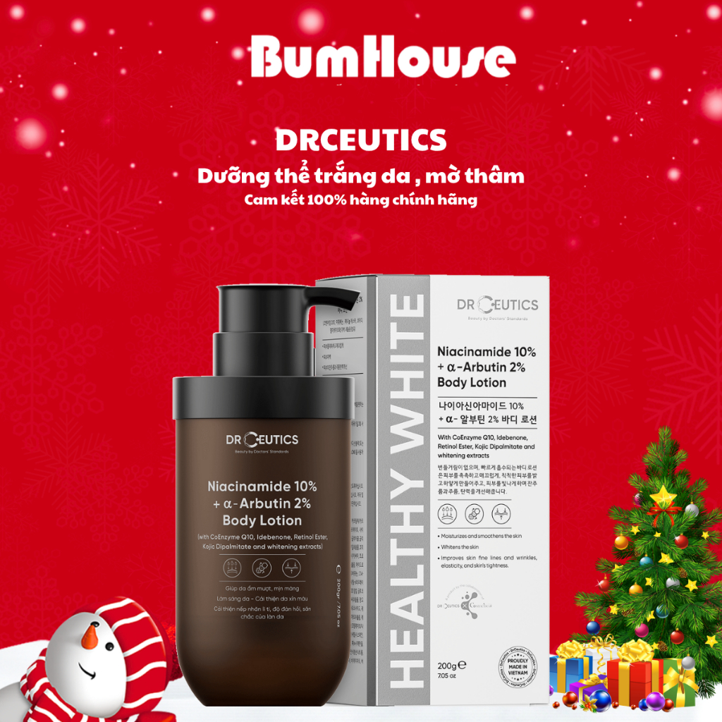 Sữa Dưỡng Thể Trắng Da DrCeutics Body Lotion Healthy White - 200g