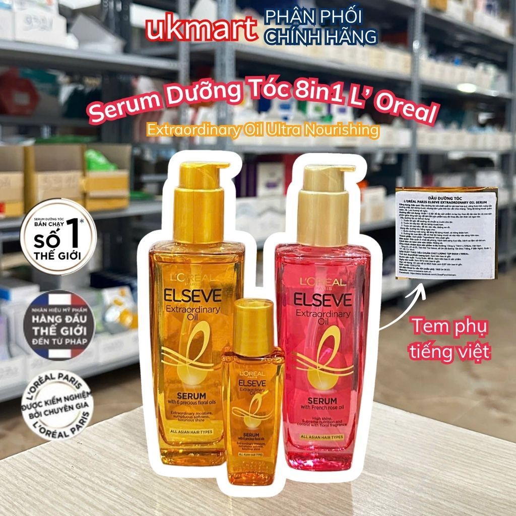 Dầu dưỡng tóc L'Oreal Paris Elseve Extraordinary Oil