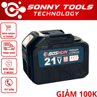 Pin Boshun 15 Cell Mạch  Vỏ Đen -  Chân Pin Phổ Thông - Chuyên Dùng Cho Máy KHoan, Mài, Siết, Vít...