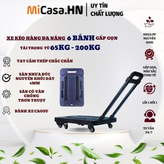  Xe Kéo Hàng Gấp Gọn Xe Đẩy Hàng Trọng Tải Lớn 200kg 