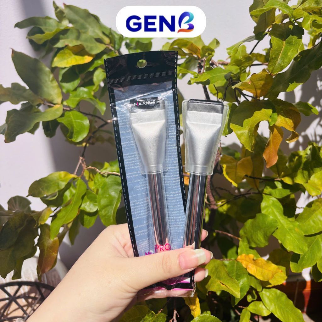 Cọ Tán Kem Nền Đầu Dẹt MBL - Cây Tán Nền Che Khuyết Điểm Siều Mềm Kèm Bọc Silicon - GenB