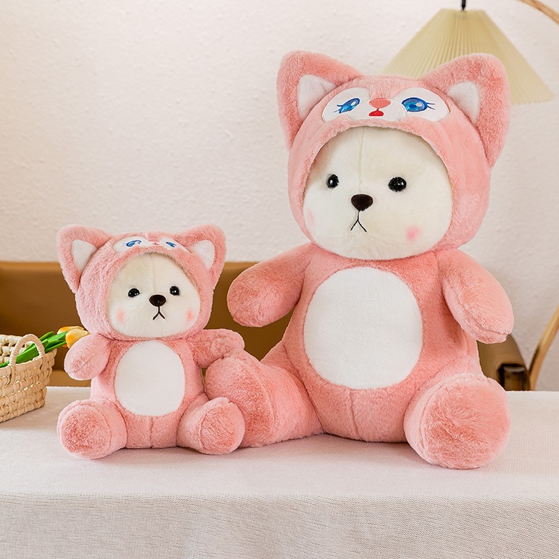 Gấu Bông Lena Cáo Hồng , Kuromi, Lenna Cosplay Hồ Ly, Gấu Bông Nhập Khẩu Cao Cấp NUTA Đủ Size Lớn Và