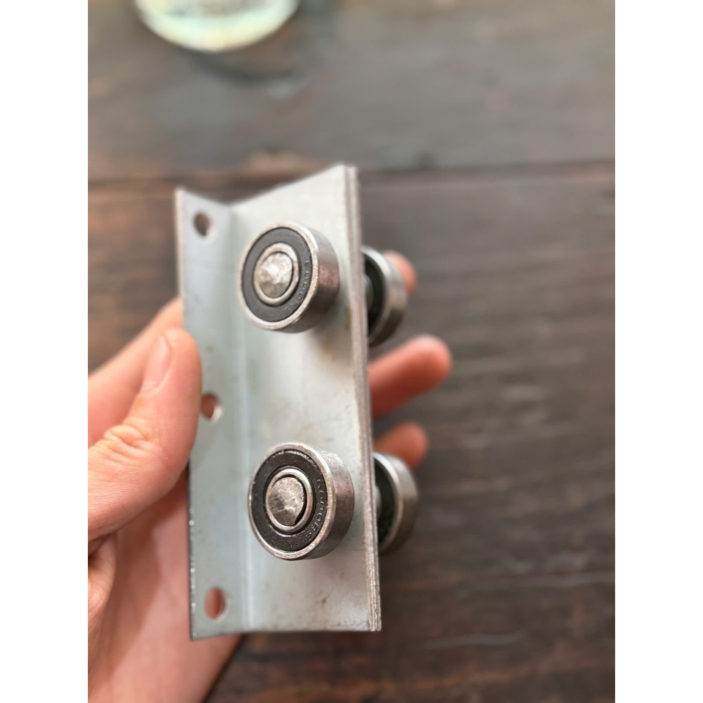 Bi Treo Cửa Lùa 4 bánh ( Tải Nặng ) sử dụng máng ray 3 x 4 chất lượng, dầy dặn