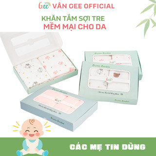 Set 2 Khăn tắm Gee 2 lớp, 3 lớp cho bé vải sợi tre mềm mịn, thấm hút tốt kích thước rộng rãi tiện dụng.