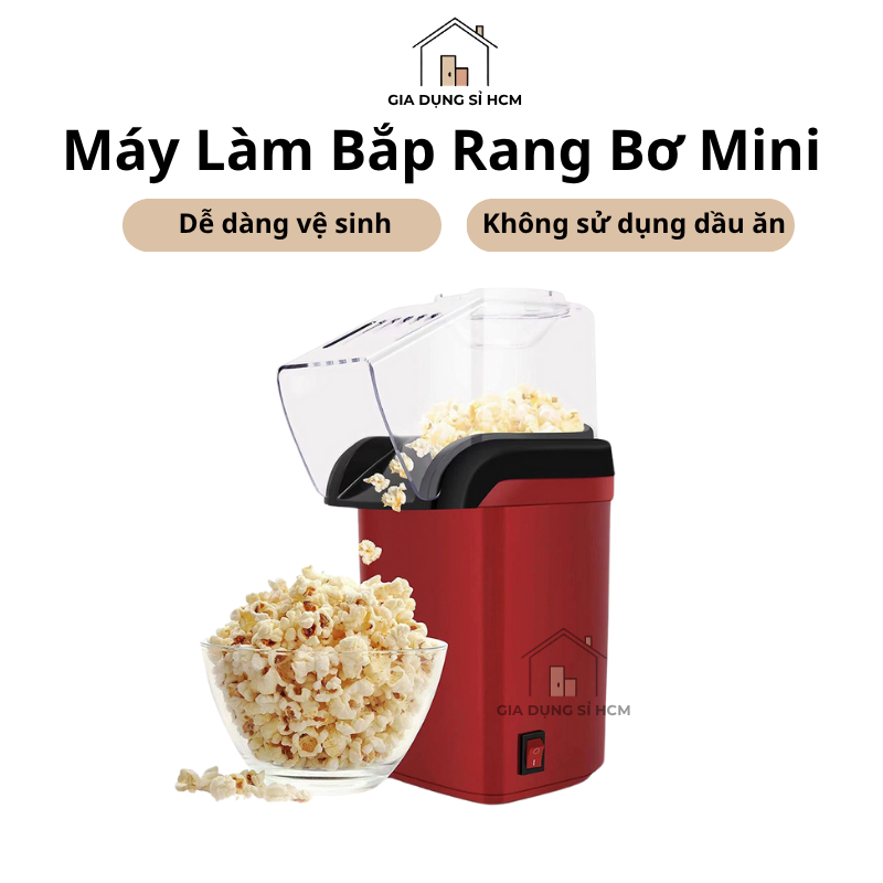 Máy Làm Bắp Rang Bơ Mini Máy Làm Bỏng Ngô Tại Nhà Máy Nổ Bỏng Ngô Bằng Điện Nhỏ Gọn An Toàn