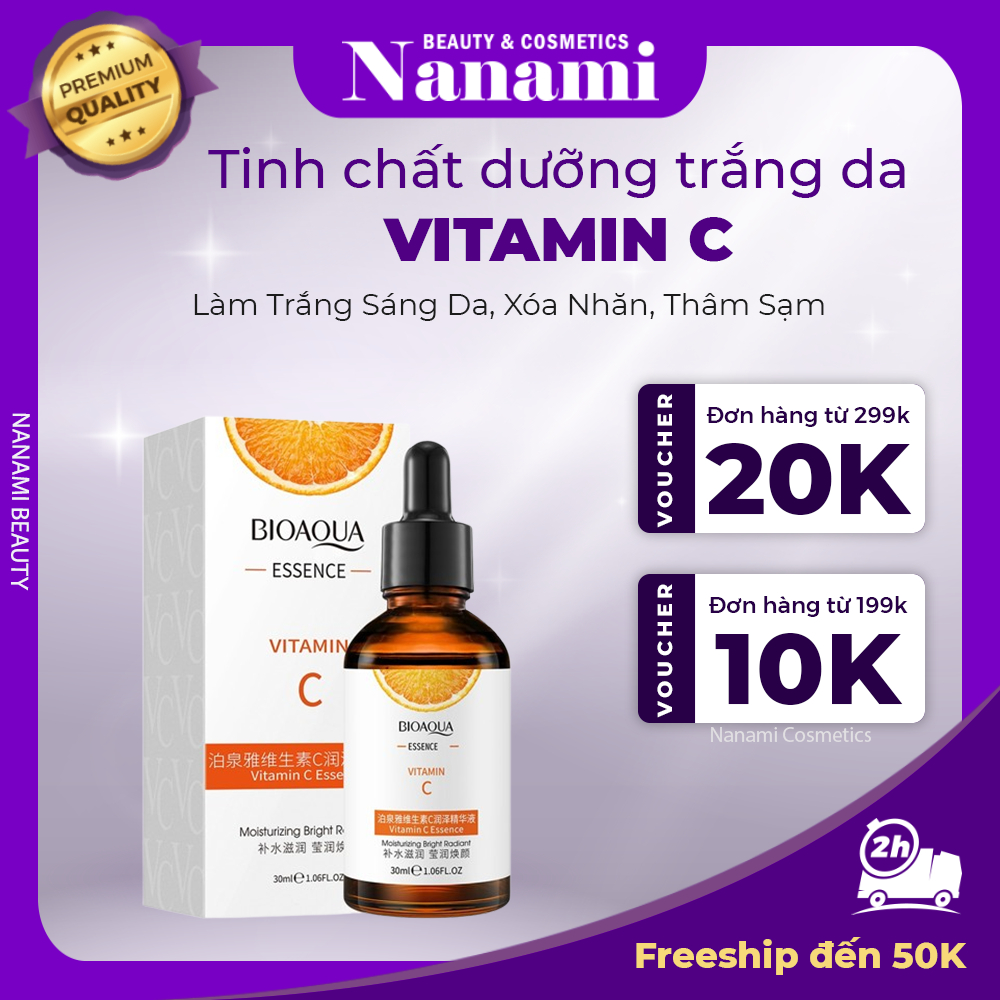 Tinh Chất Dưỡng Trắng Xóa Thâm Nám BIOAQUA Vitamin C – Serum BIOAQUA Giúp Làm Sáng Da, Mờ Nếp Nhăn, 