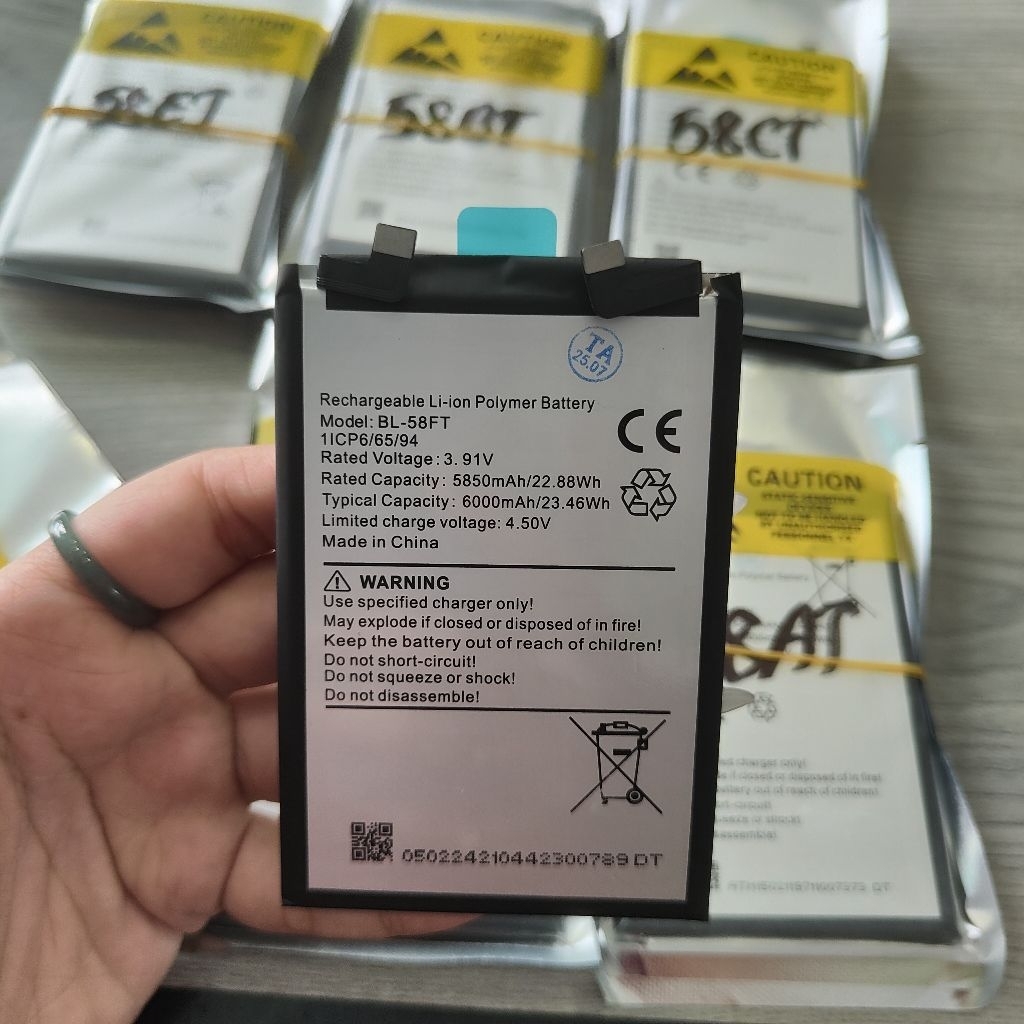 Pin Tecno Spark  7 / 7T  BL -  58CT / 58FT / BL- 58BX / BL - 58AT BL - 58ET / BL - 58BT