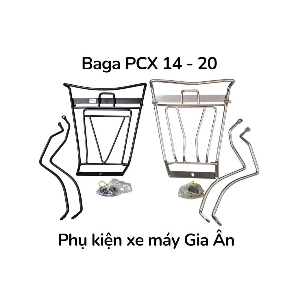 [Hình thật] - Baga giữa PCX 14/ PCX 2014/ PCX từ đời 2014 đến 2020 Inox, mẫu mã đẹp, dày dặn và chắc