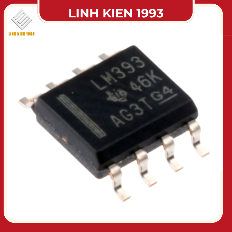 [ 2 Con ] IC LM393 Bộ so sánh điện áp kép Comparator smd – Chính hãng