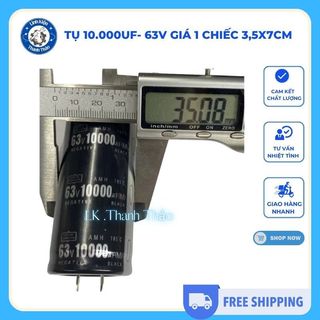 Tụ 10.000uf- 63V Giá 1 chiếc 3,5x7cm