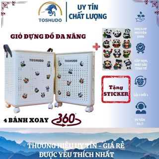  TOSHUDO Giỏ Đựng Quần Áo - Đồ Đa Năng Có Bánh Xe Cỡ Lớn Có Tay Cầm Nhựa ABS Nguyên Sinh 