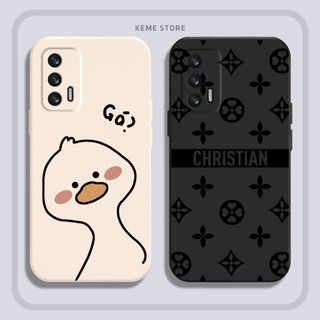 Ốp lưng Realme GT in hình Lucky Virus và Vịt ngáo ngơ