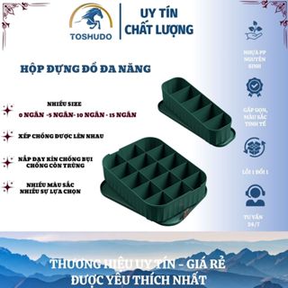 ToShuDo - Hộp Nhựa Đựng Đồ Lót, Vớ Đa Năng Dạng Ngăn Kéo, Xếp Chồng