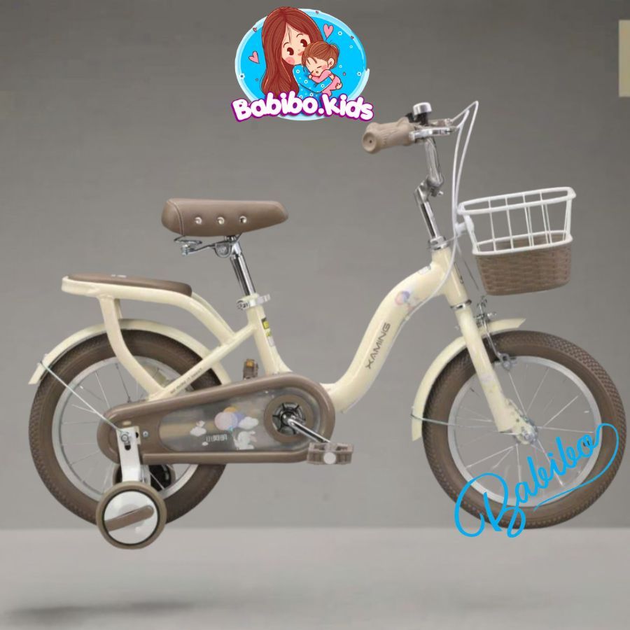 Xe đạp trẻ em CHÍNH HÃNG XAMING GIỎ MÂY VIP