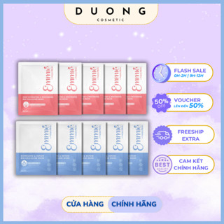  COMBO 2 Hộp Mặt Nạ Emmie Dừa Sinh Học Cấp Ẩm Phục Hồi Dưỡng Sáng Da 25g Chăm Sóc Da 