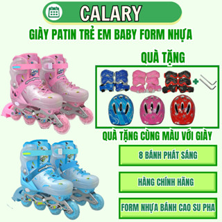 [ Tặng Bảo Vệ ] Giày Patin Trẻ Em Centosy BABY Có 8 Bánh Phát Sáng -Bánh Cao Su Pha, Form Chắc Chắn - Phanh An Toàn