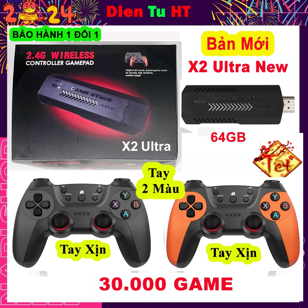 Game Stick M8 3D 41000 game PSP, PS HDMI điện tử 4 nút máy chơi game Napigo cầm tay không dây GD10