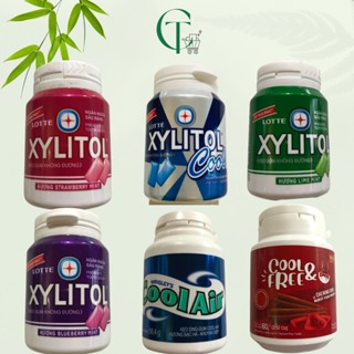  Combo 6 lọ kẹo cao su kẹo gum không đường Lotte Xylitol  6 lọ x 55,1g  