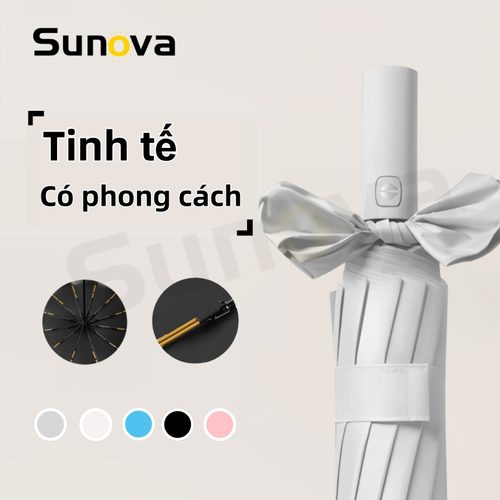 Ô tự động,ô dù che mưa,ô dù đóng mở tự động 24 nan chắc che mưa che nắng, chống tia UV
