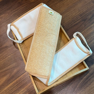 [Top Value] Đai Kỳ Lưng Xơ Mướp Tự Nhiên KB Ecolife – Tẩy Tế Bào Chết, Dưỡng Ẩm, Massage Vùng Lưng