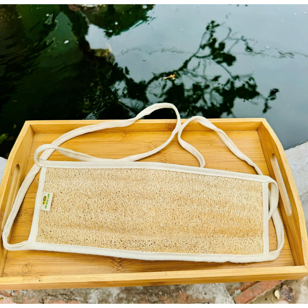[Top Value] Đai Kỳ Lưng 2 Mặt Xơ Mướp Lành Tính .Công Dụng Tẩy Tế Bào Chết Dưỡng Ẩm Massage Toàn Diện